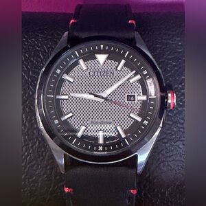 Citizen Eco-Drive Black and Silver Timepiece